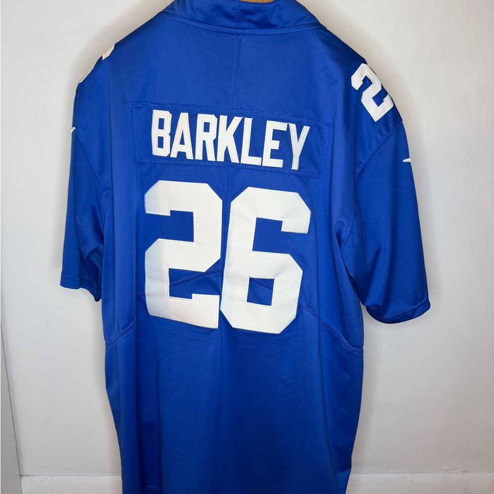 Blue NFL Giants Jersey with Barkley Number 26